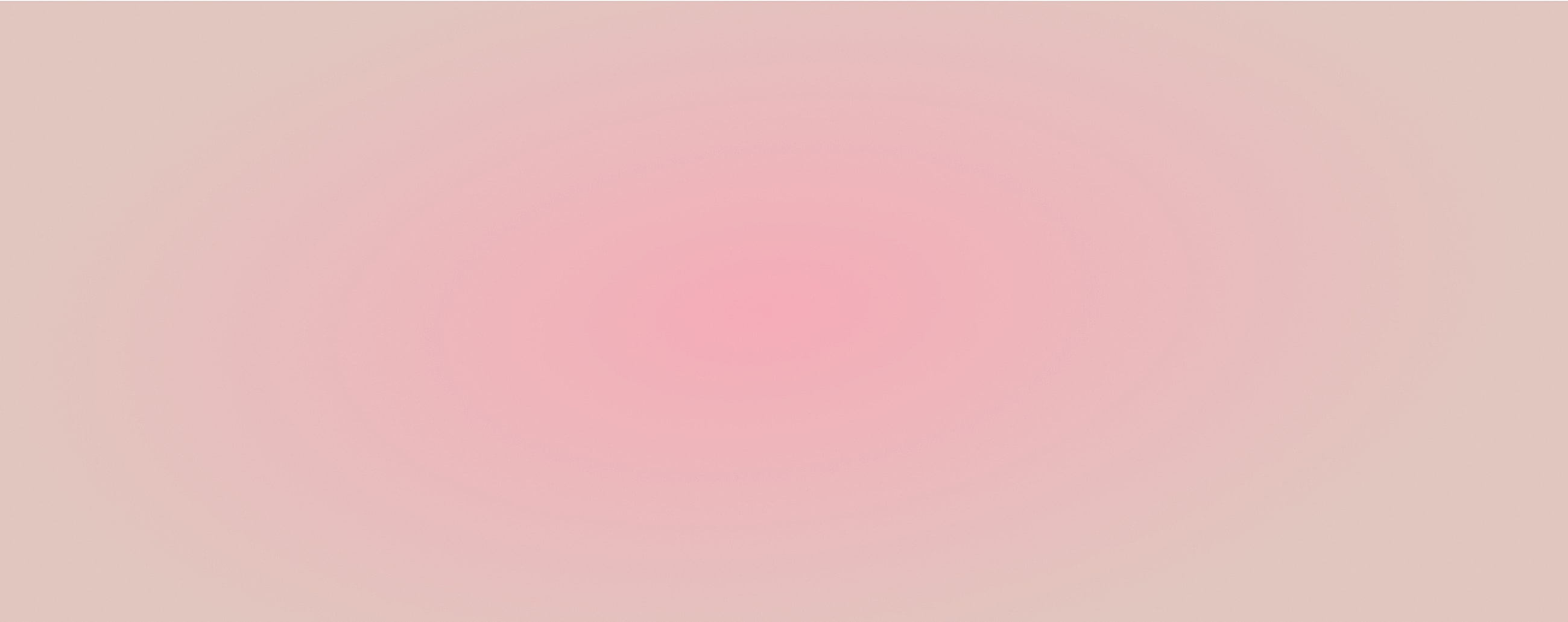 Soft pink gradient background with beige tones.