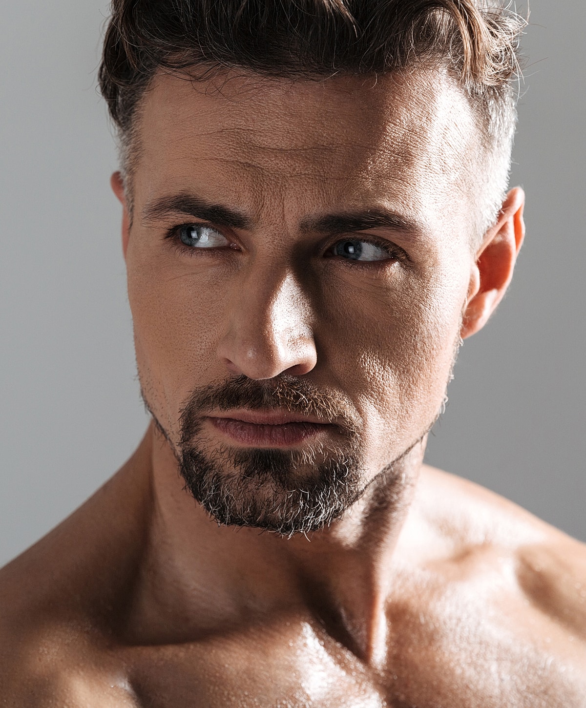 Close-up of a Lafayette Botox for men model with defined features.